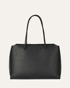 HARVEY TOTE BAG BLACK LEATHER