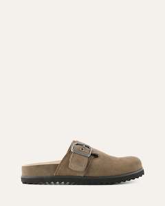 Casual: JUNO CASUAL FLATS KHAKI SUEDE