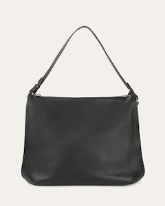 Totes: GRAYSON TOTE BAG BLACK LEATHER