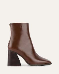 HATTIE HIGH ANKLE BOOTS CHESTNUT LEATHER