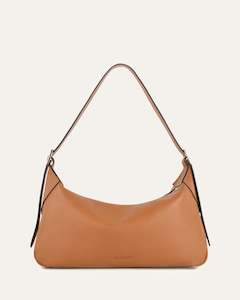 Shoulder Bag: FLORENCE SHOULDER BAG TRUE TAN LEATHER