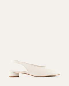 ORBIT LOW HEELS OFF WHITE LEATHER