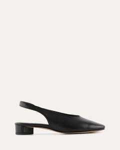 ORBIT LOW HEELS BLACK LEATHER
