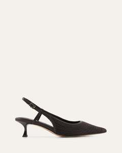 PERRY LOW HEELS BITTER CHOC RAFFIA