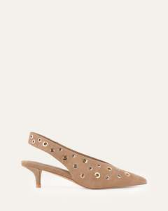 RHI LOW HEELS LATTE SUEDE