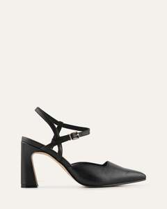 High Heels: DAWN HIGH HEELS BLACK LEATHER