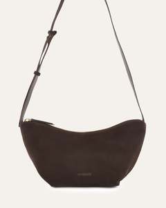 Cross Body Bags: FLEET CROSSBODY BAG BITTER CHOC SUEDE