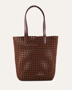 JUPITER TOTE BAG CHOCOLATE SATIN