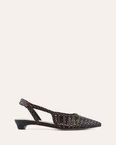 Ss26 Element: AUBREY DRESS FLATS BLACK/PECAN LEATHER