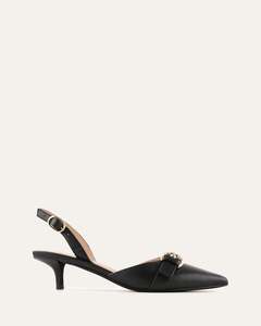Low Heels: RANGER LOW HEELS BLACK LEATHER