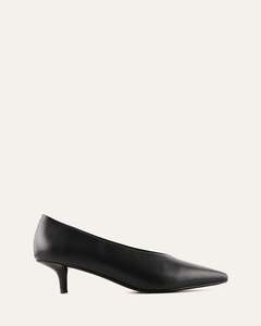 RUSK LOW HEELS BLACK LEATHER