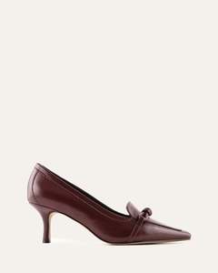 JOANIE MID HEELS MERLOT LEATHER