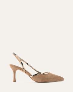 BECK MID HEELS LATTE SUEDE