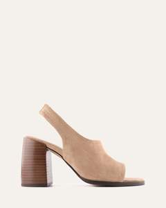 VALARIE HIGH HEEL SANDALS LATTE SUEDE