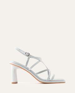 BASK HIGH HEEL SANDALS DUSK BLUE LEATHER