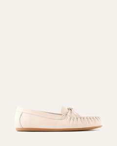 GRIFFIN LOAFERS OFF WHITE LEATHER