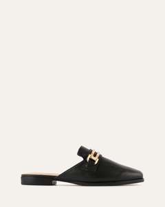 Lace Up Loafers: RANDY LOAFERS BLACK LEATHER