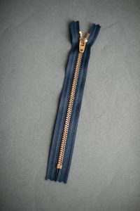 Zip It: YKK Black Metal Brass Zip 16cm  - $4.95 NZD