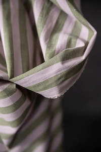 Cecily Organic Cotton/Linen Stripe - NZ$12.50 per 1/4m
