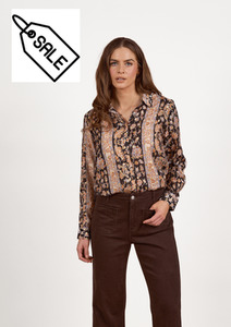 Long Sleeve Shirt with Button Placket Back - Charm