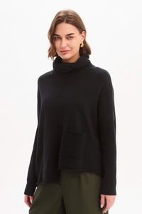 Roll Hem Pocket Knit