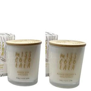 300g Coconut Wax Jar Candle- Blood Orange & Grapefruit or Fresh Orchid