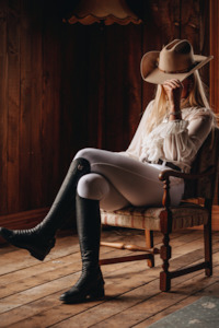 Melissa - White Full Seat Dressage Breech