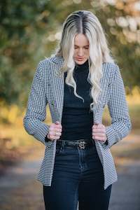 Blazers: Huntingdon Blazer | Black & White Houndstooth