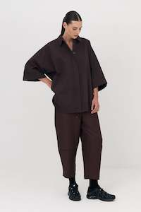 All: Panelled Pants - Chocolate Plum