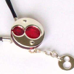 Pieces of 8 sterling silver pendant small