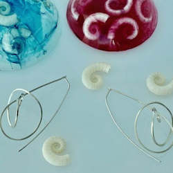 Earrings: Molluska sculptural earrings