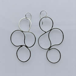 Kelp stirling silver large earrings
