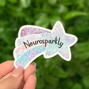 Stickers: Neurosparkly | Vinyl, Laminated Sticker