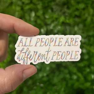 Stickers: All People | Vinyl, Laminated Sticker