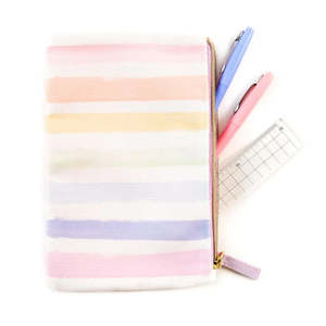 Pens Pencils: Happy Planner Classic Banded Pen Pouch | Pastel Rainbow