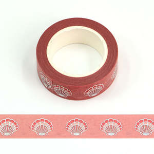 Patterned Washi Tape Washi Tape: Foil Shell | Medium Washi Tape