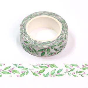 Patterned Washi Tape Washi Tape: Forest Plum | Medium Washi Tape