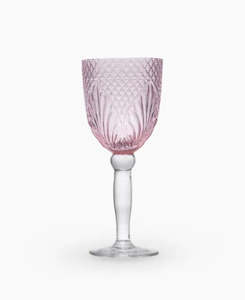 Goblet - Glass - Vintage - Pink