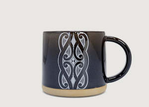 Home Decor: Mug - Glazed Ceramic - Miriama Grace-Smith - Moana Road - BLACK