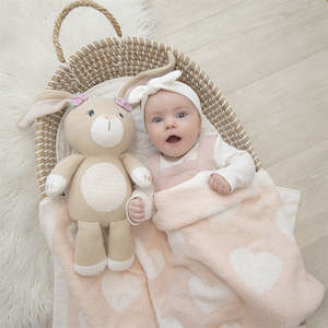 Snuggle Buddies Soft Toys: Soft Toy - Knitted - Bunny
