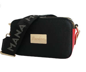 Rerehua Boutique: Bag - Tino - Camera - Black Red White