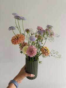 Vase - The Frankie Vase (Large 15cm x 9cm) - Olive