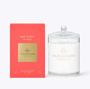 Candles Glasshouse: Candle - GH - One Night In Rio (Passionfruit + Lime) - 380g