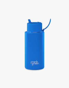 New: Reusable Bottle - Frank Green - 1L - Blue Lagoon - Limited Edition