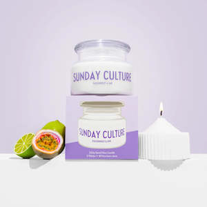 Candles: Sand Wax Candle - Passionfruit & Lime - Sunday Culture NO BOX