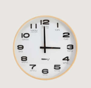 Clock - Te Reo Maori
