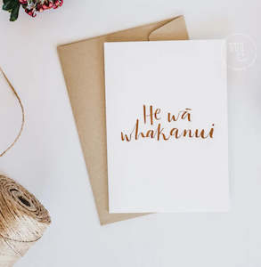 Greeting Cards: Greeting Card - He wā whakanui (it’s a time of celebration)