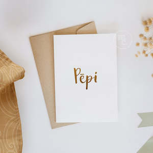 Greeting Cards: Greeting Card - Pēpi
