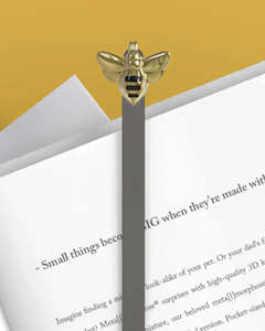 Books Puzzles: Metal Bookmark - Bee