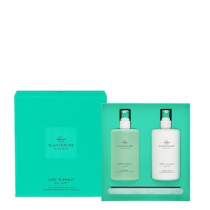 Hand Care Duo - Hand Wash, Hand Lotion & Tray - Glasshouse Fragrances -Lost in Amalfi